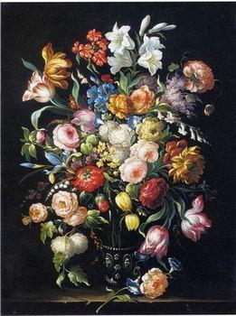 unknow artist Floral, beautiful classical still life of flowers 09